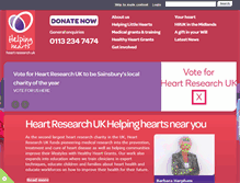 Tablet Screenshot of heartresearch.org.uk